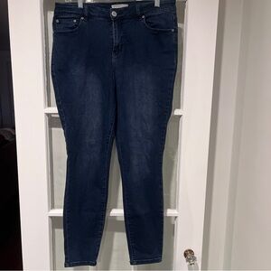 Eloquii Women's High Rise Skinny Jeans Dark Wash Stretch Plus Size 14